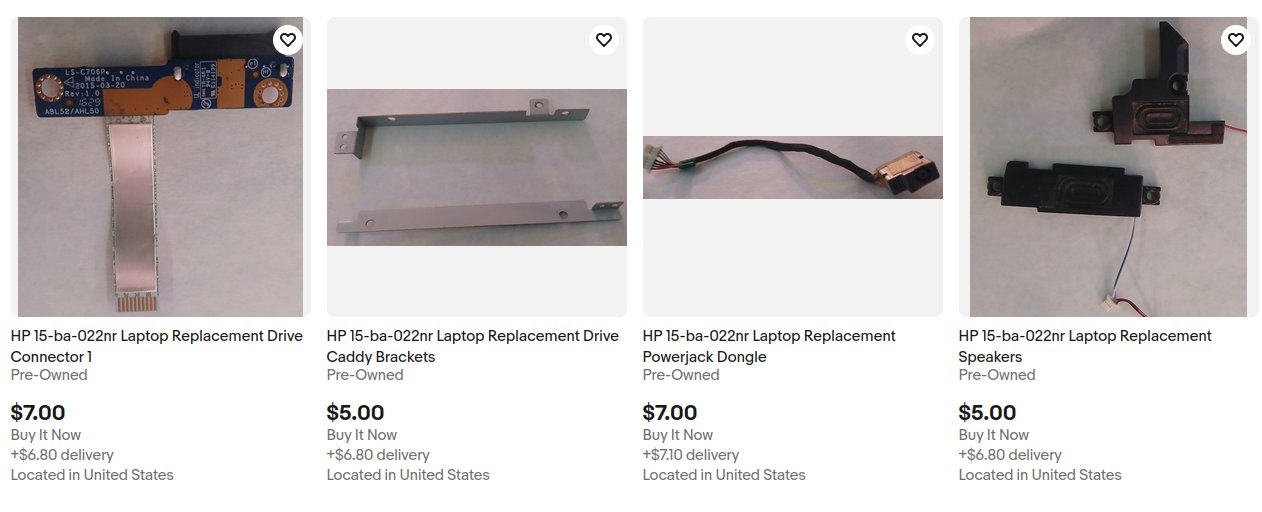 HP 15-ba022nr Replacement