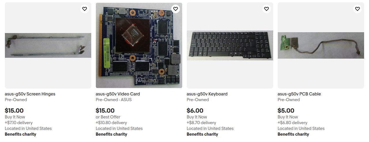 Asus G50 Parts