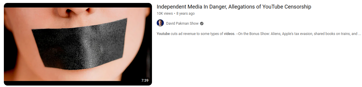 Youtube known suspect