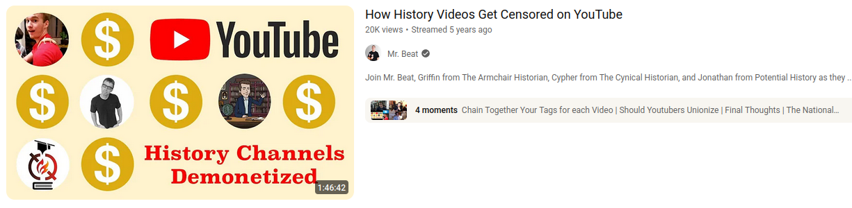 Youtube known suspect