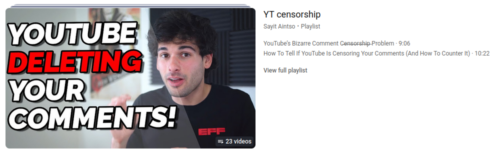 Youtube known suspect
