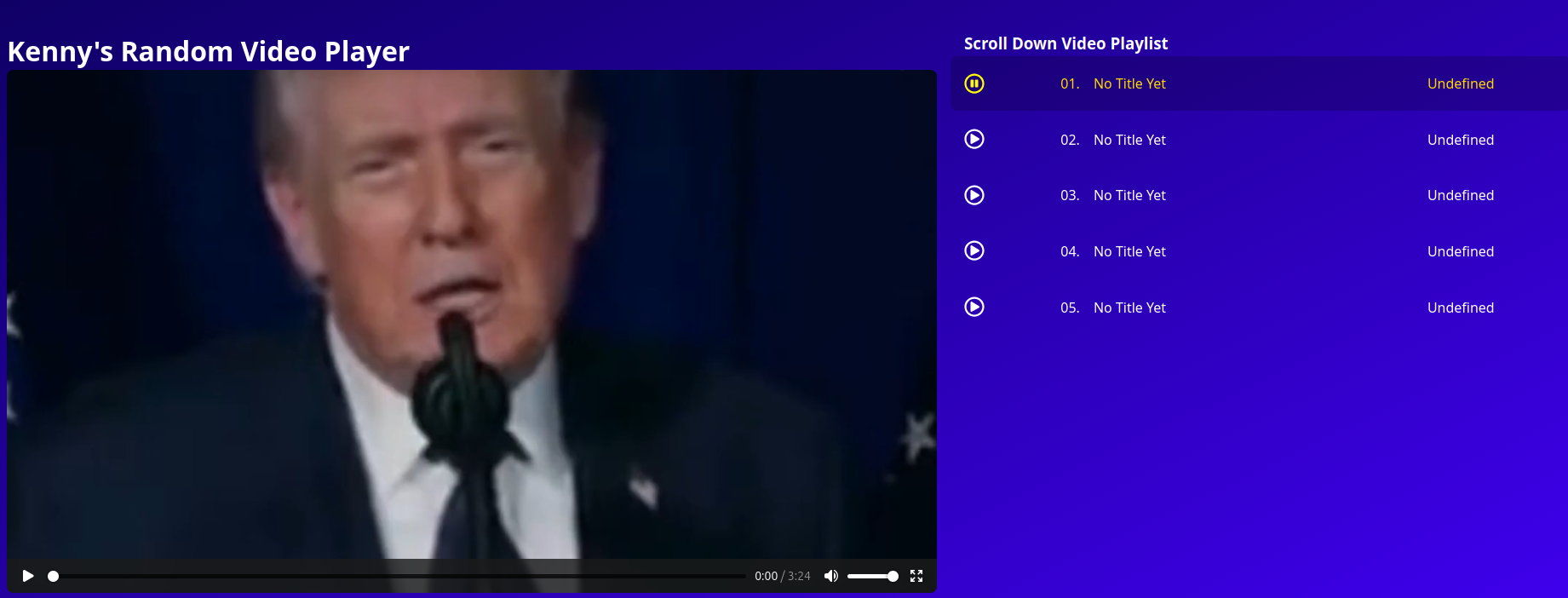 Kenny's Video Player